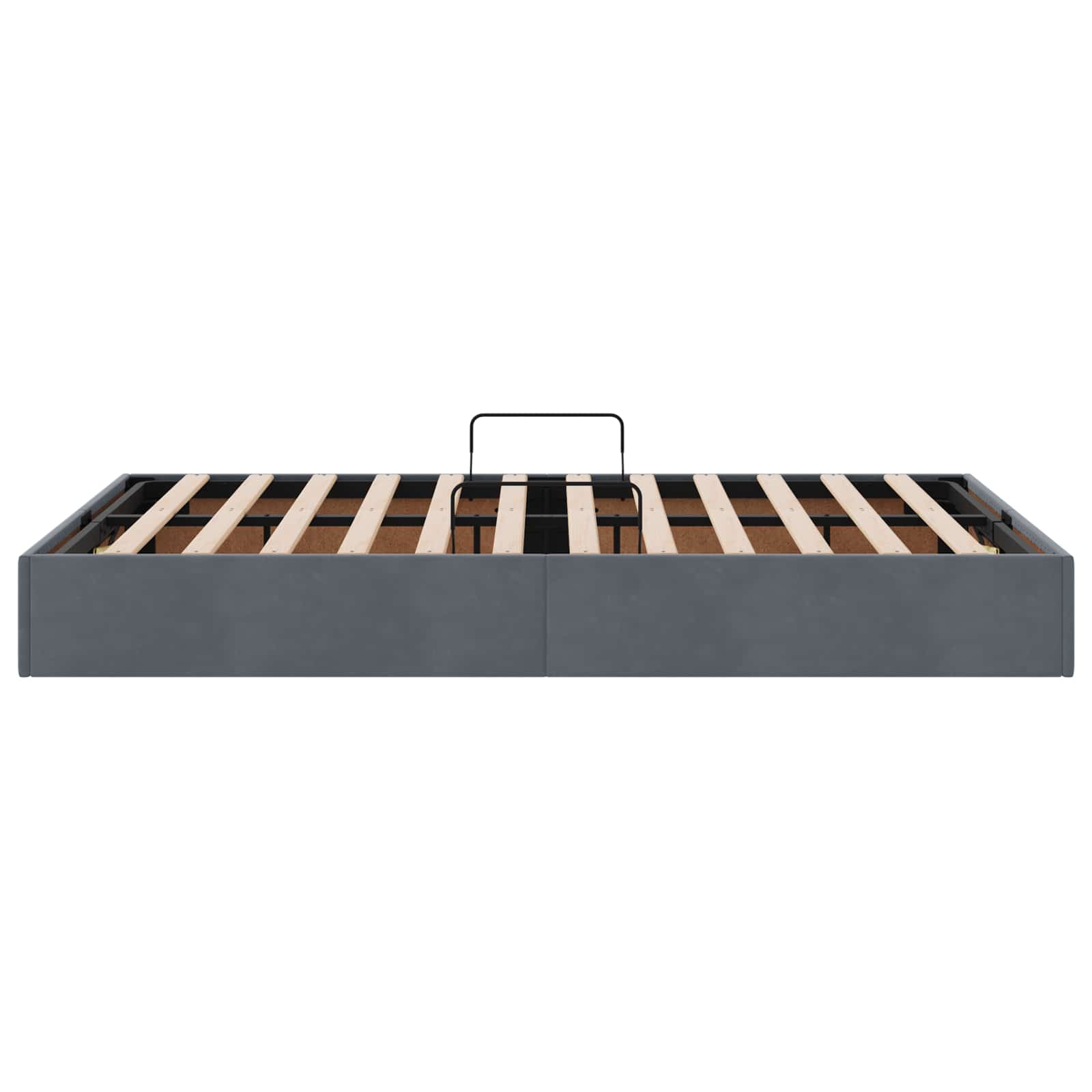 Cadre de lit ottoman Gris foncé 120 x 200 cm Velours - XIOS