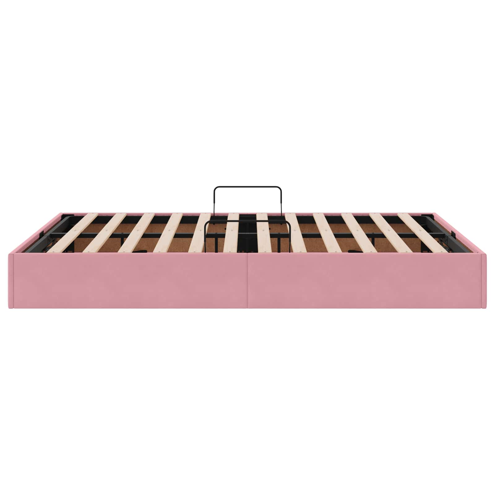 Cadre de lit ottoman avec stockage Rose 140 x 190 cm Velours - XIOS