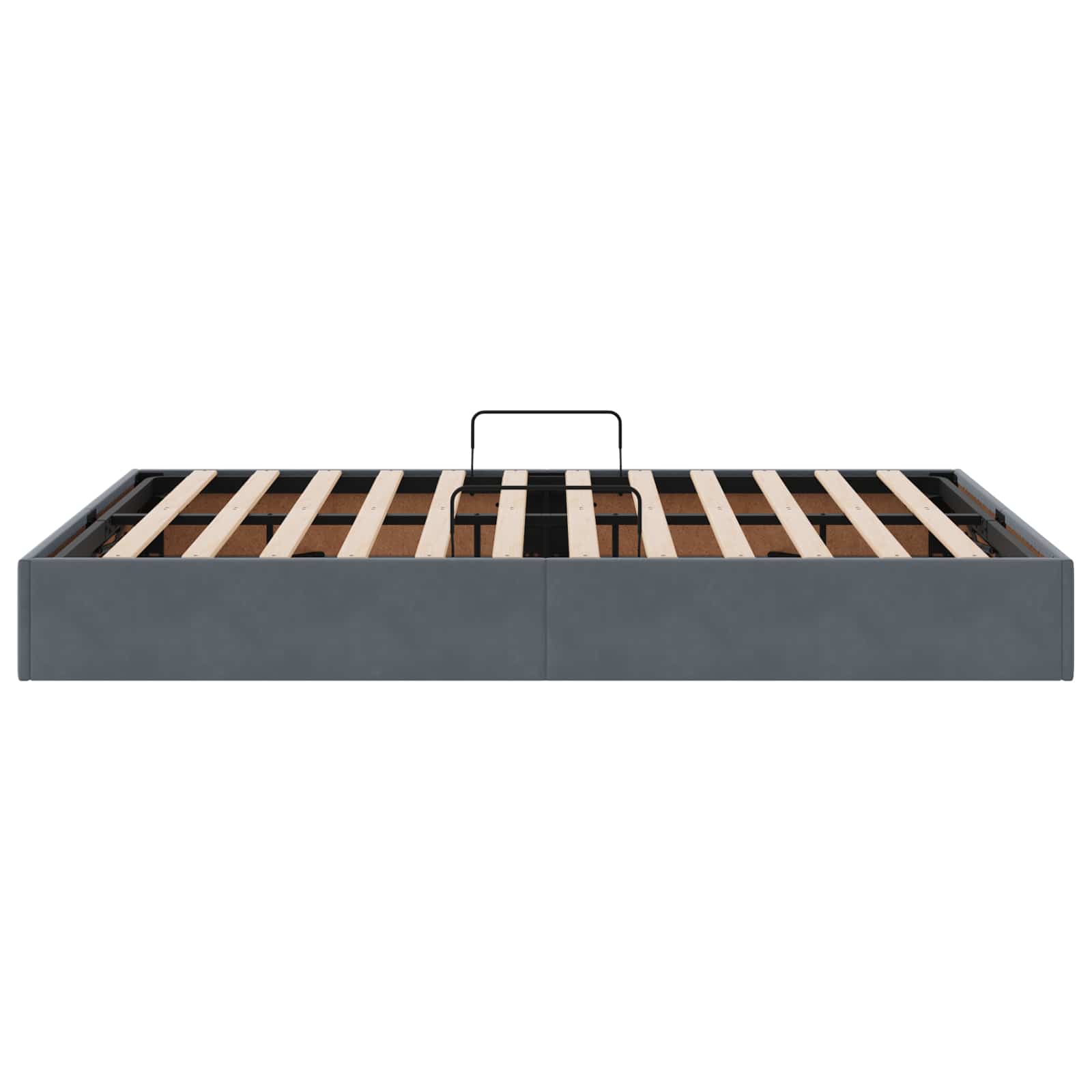 Cadre de lit ottoman Gris foncé 140 x 200 cm Velours - XIOS
