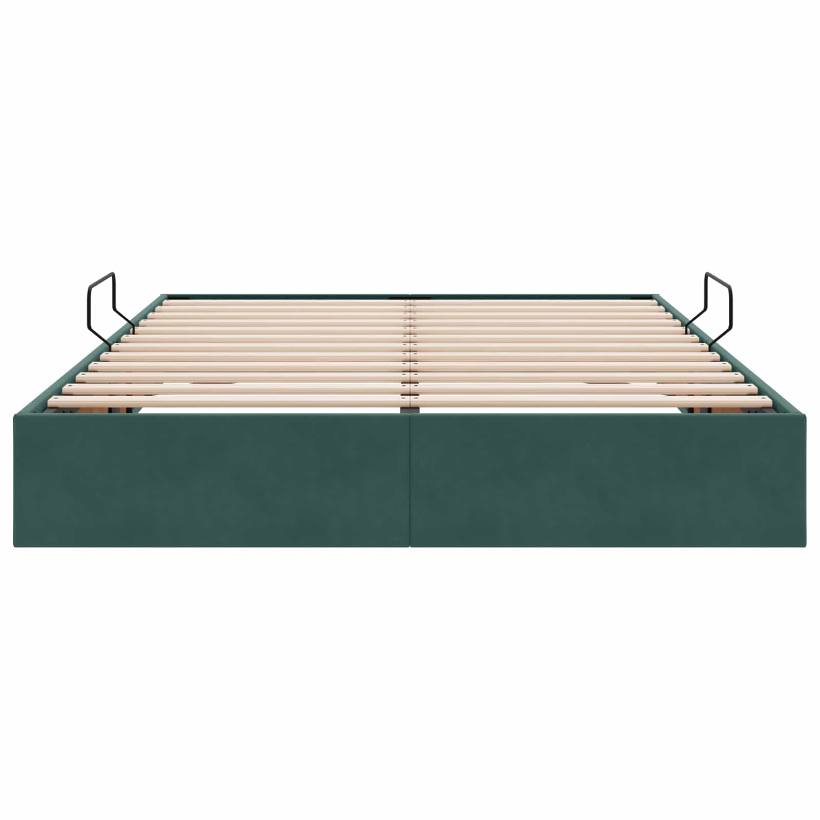 Cadre de lit ottoman Vert foncé 140 x 200 cm Velours - XIOS