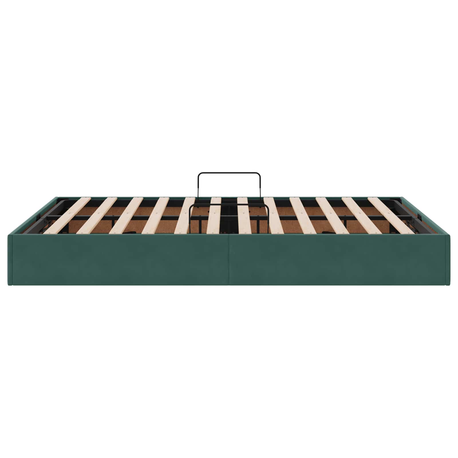 Cadre de lit ottoman Vert foncé 140 x 200 cm Velours - XIOS