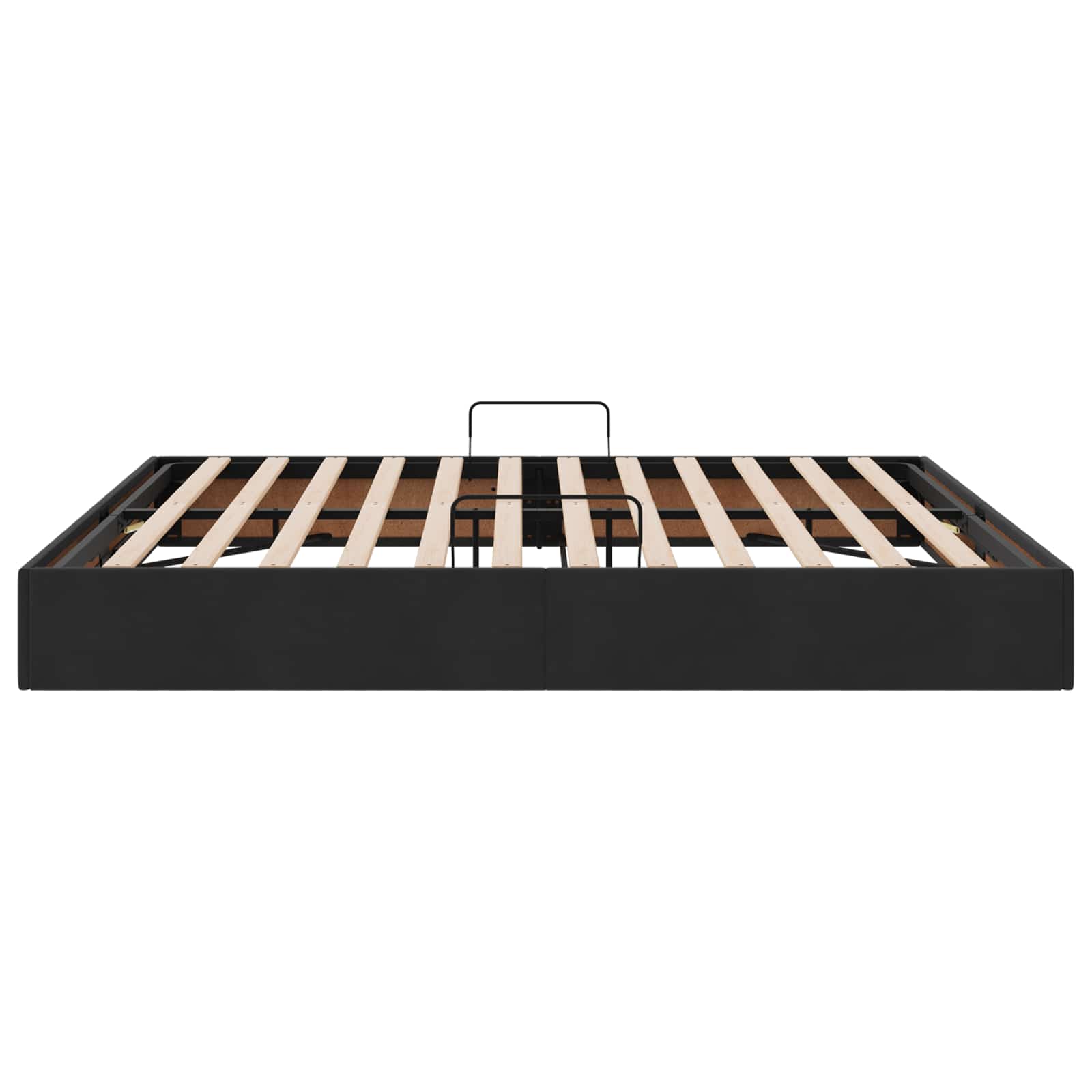 Cadre de lit ottoman avec stockage Noir 160 x 200 cm Velours - XIOS