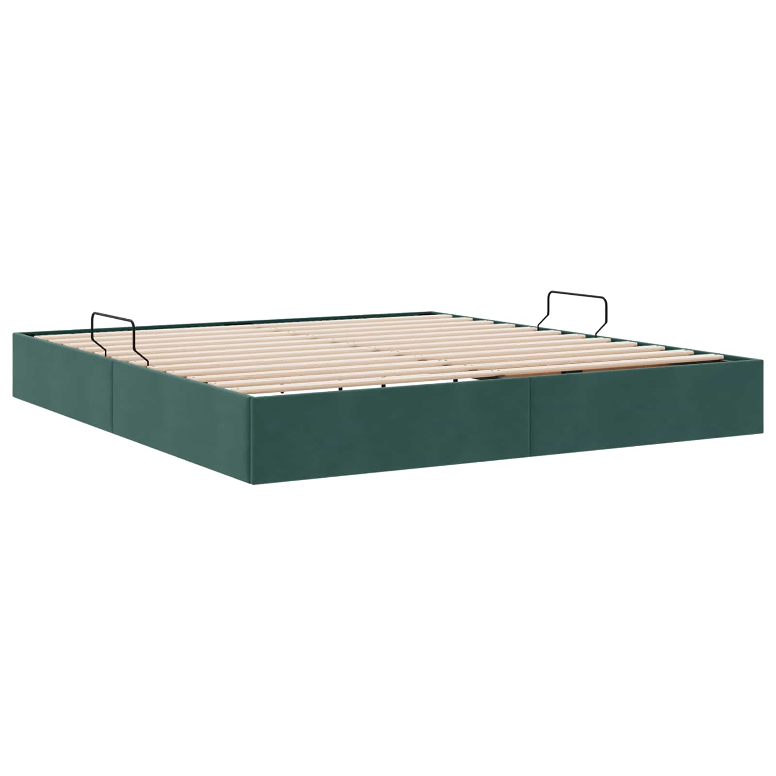 Cadre de lit ottoman Vert foncé 160 x 200 cm Velours - XIOS