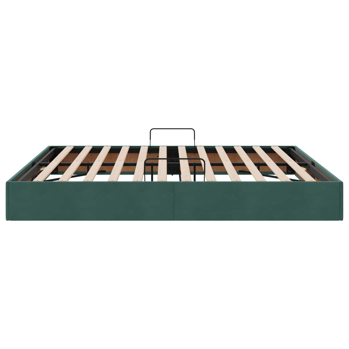 Cadre de lit ottoman Vert foncé 160 x 200 cm Velours
