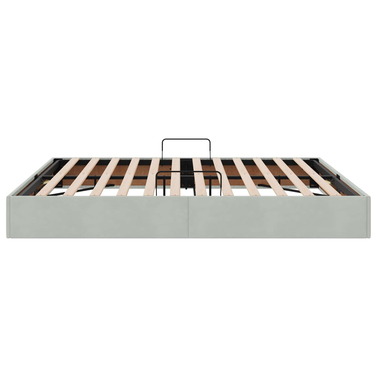 Cadre de lit ottoman Gris clair 180 x 200 cm Velours - XIOS