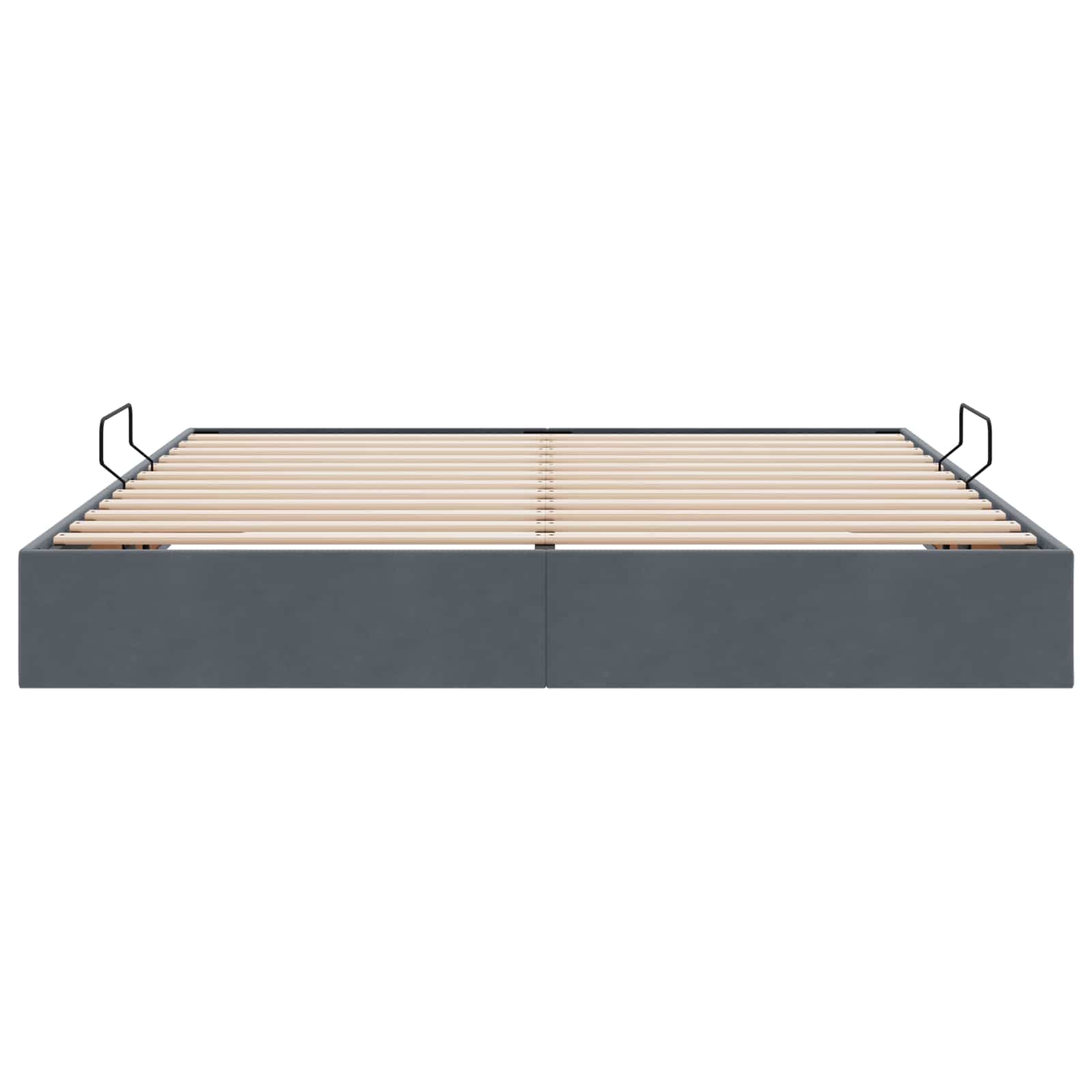 Cadre de lit ottoman Gris foncé 180 x 200 cm Velours - XIOS