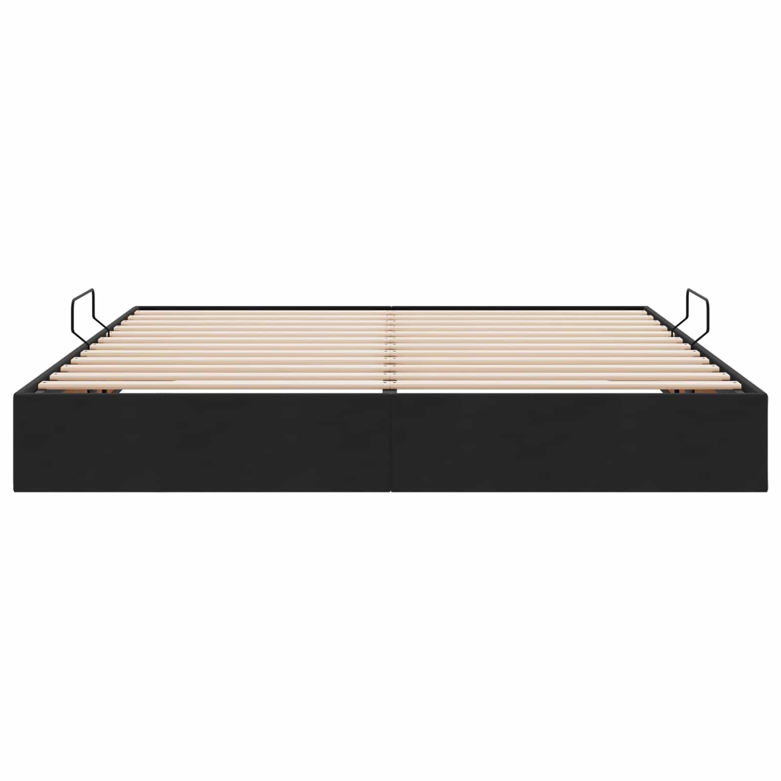 Cadre de lit ottoman avec stockage Noir 180 x 200 cm Velours - XIOS