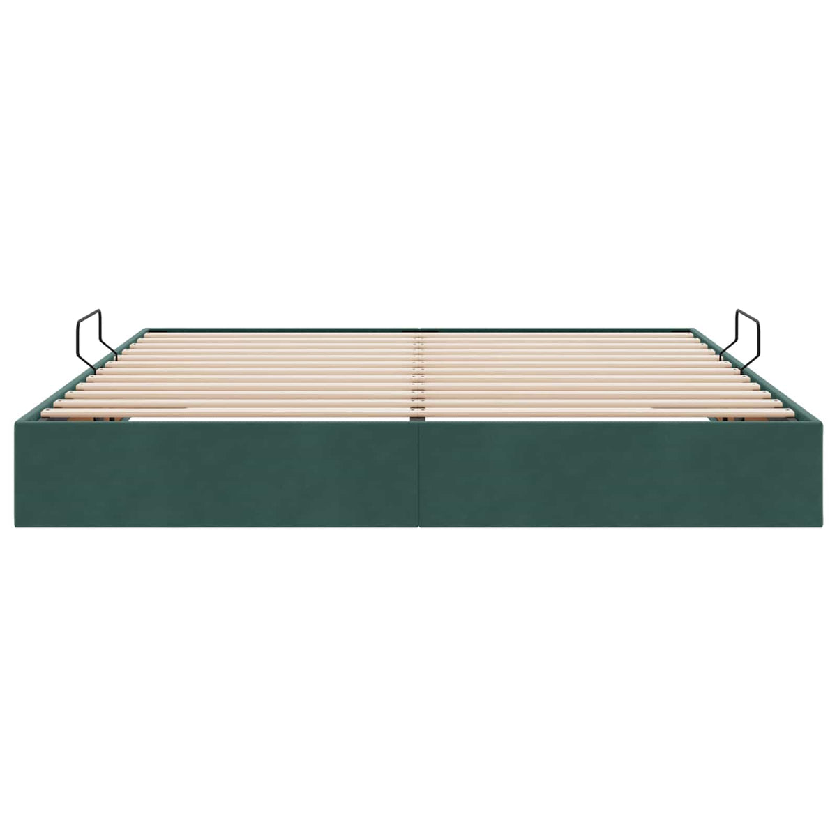 Cadre de lit ottoman Vert foncé 180 x 200 cm Velours