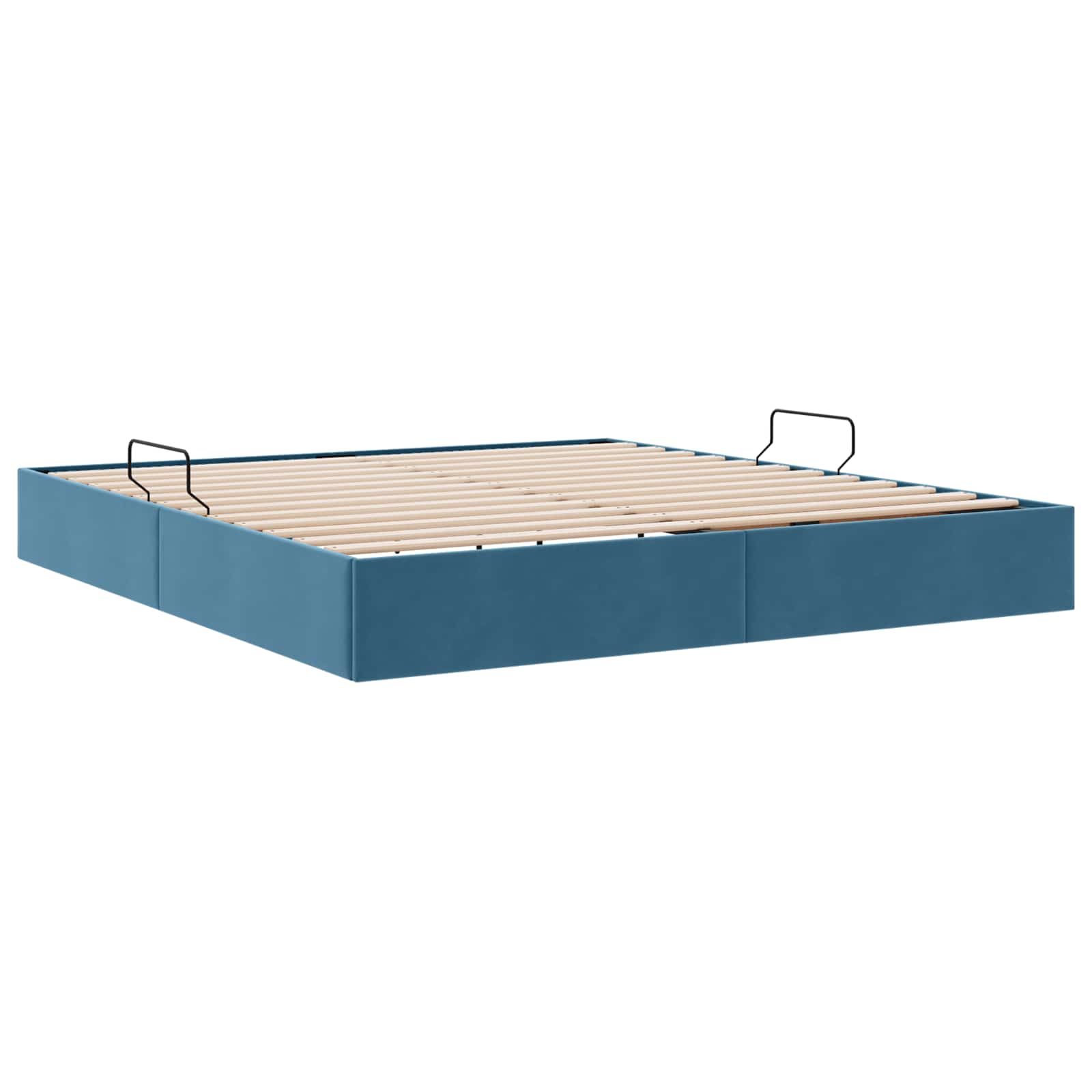 Cadre de lit ottoman Bleu foncé 180 x 200 cm Velours - XIOS