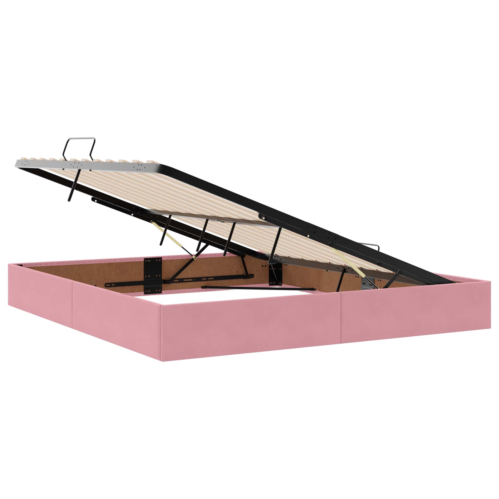 Cadre de lit ottoman avec stockage Rose 180 x 200 cm Velours - XIOS