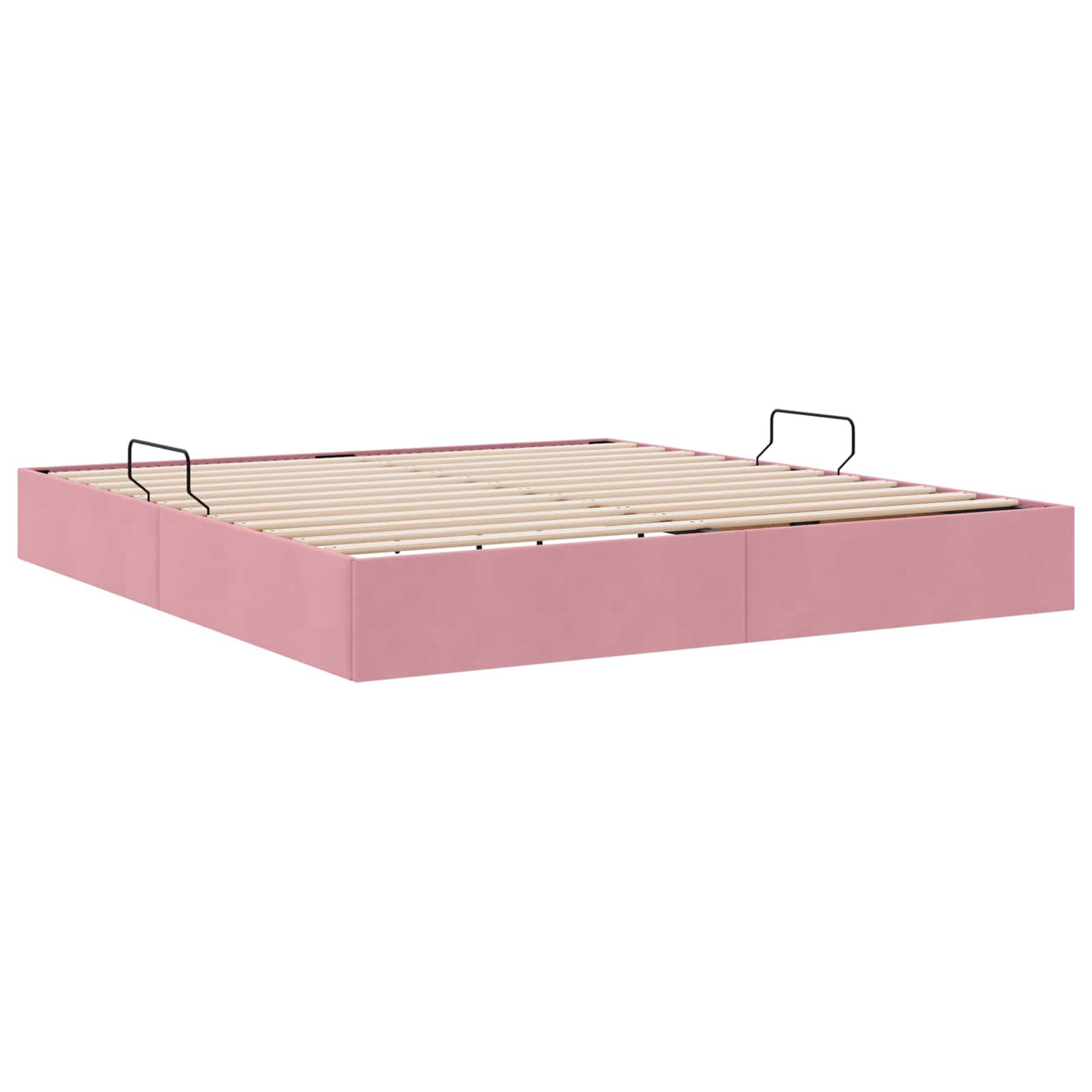 Cadre de lit ottoman avec stockage Rose 180 x 200 cm Velours - XIOS
