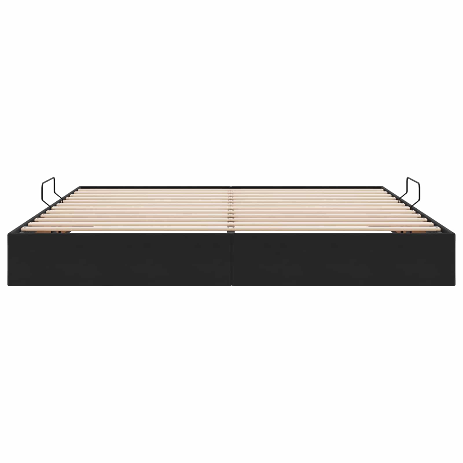 Cadre de lit ottoman avec stockage Noir 200 x 200 cm Velours - XIOS