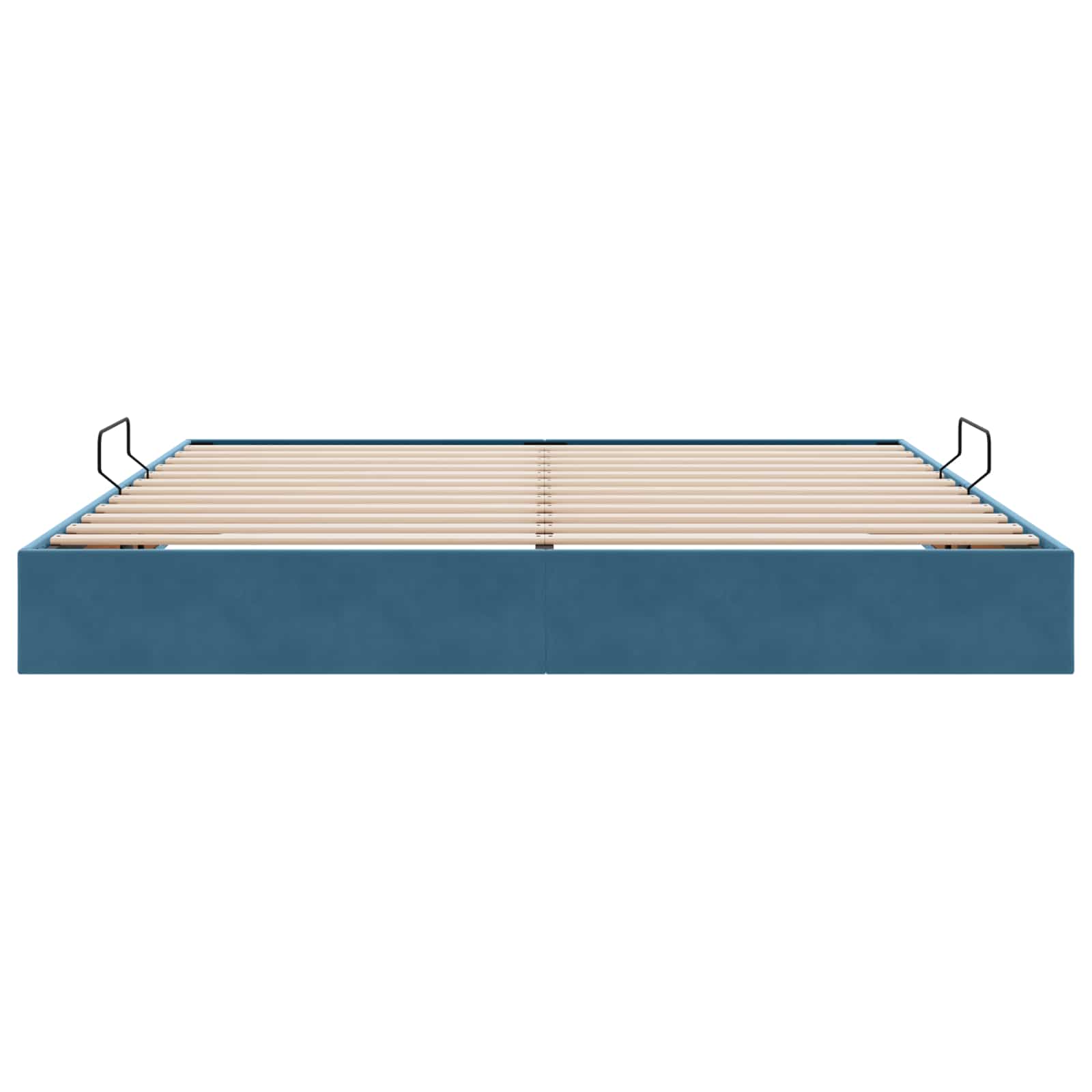 Cadre de lit ottoman Bleu foncé 200 x 200 cm Velours - XIOS