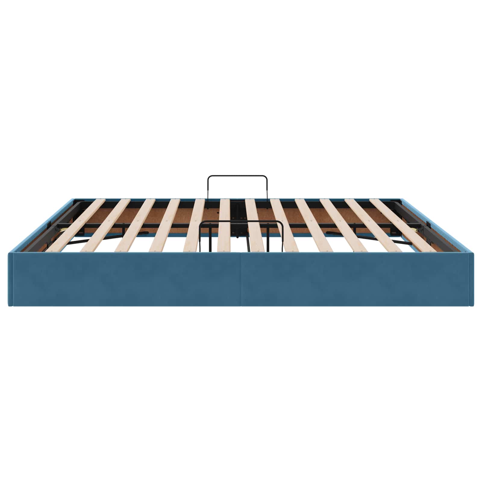 Cadre de lit ottoman Bleu foncé 200 x 200 cm Velours - XIOS