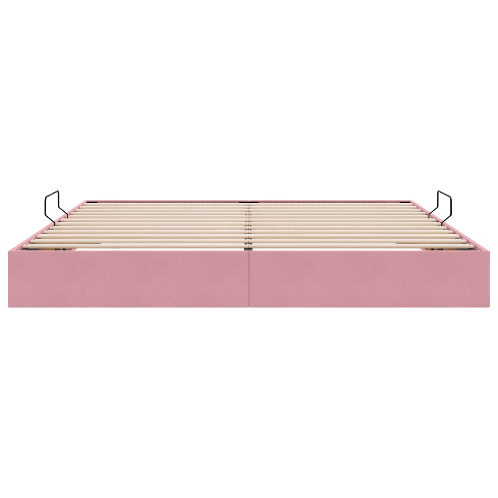 Cadre de lit ottoman avec stockage Rose 200 x 200 cm Velours - XIOS