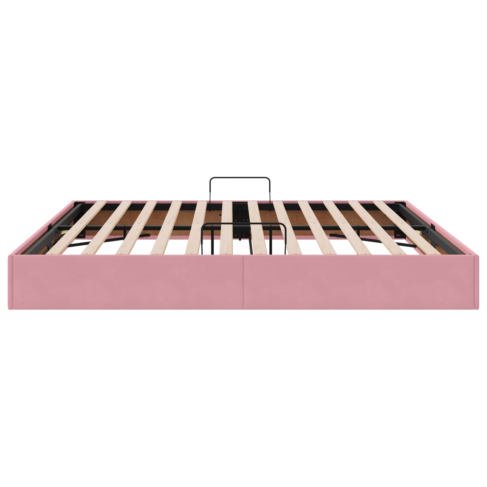 Cadre de lit ottoman avec stockage Rose 200 x 200 cm Velours - XIOS