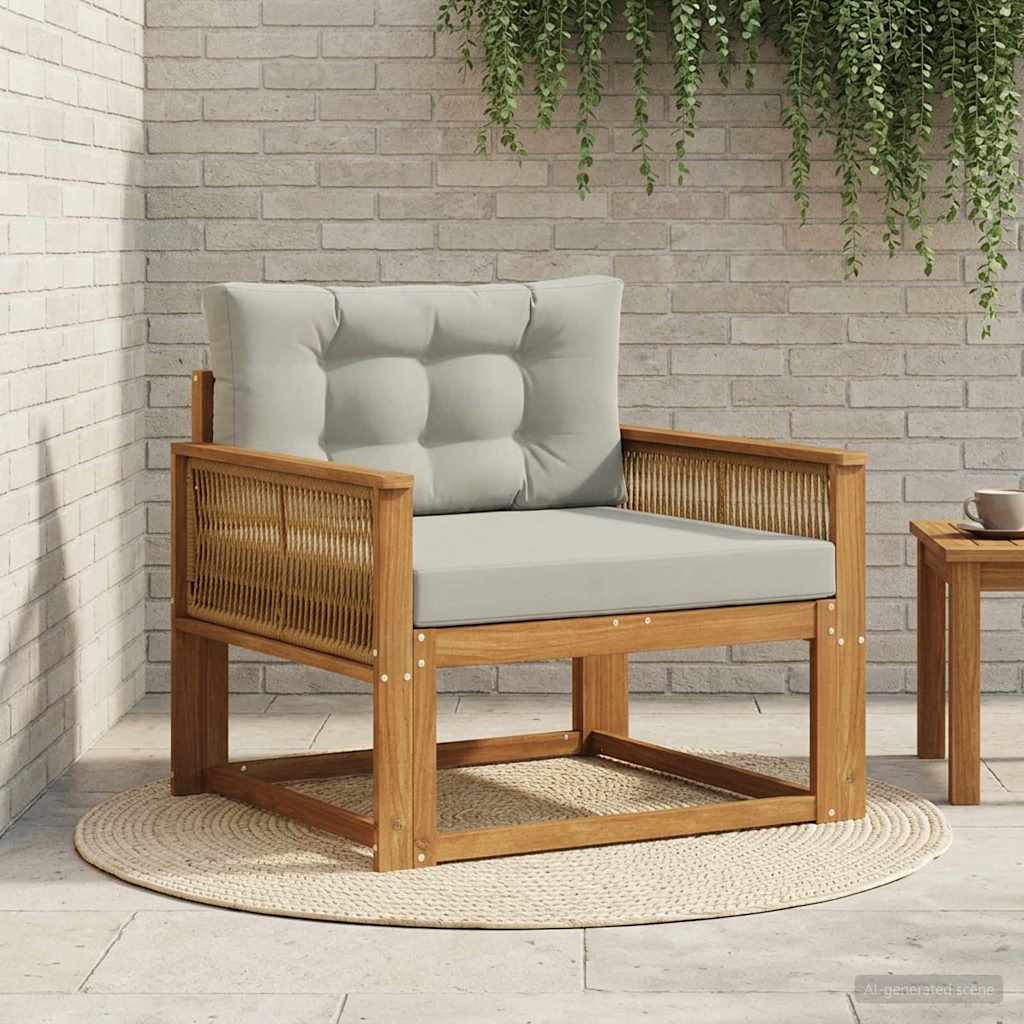 Sofa de milieu extérieur Bois d'Acacia Massif Naturel - XIOS