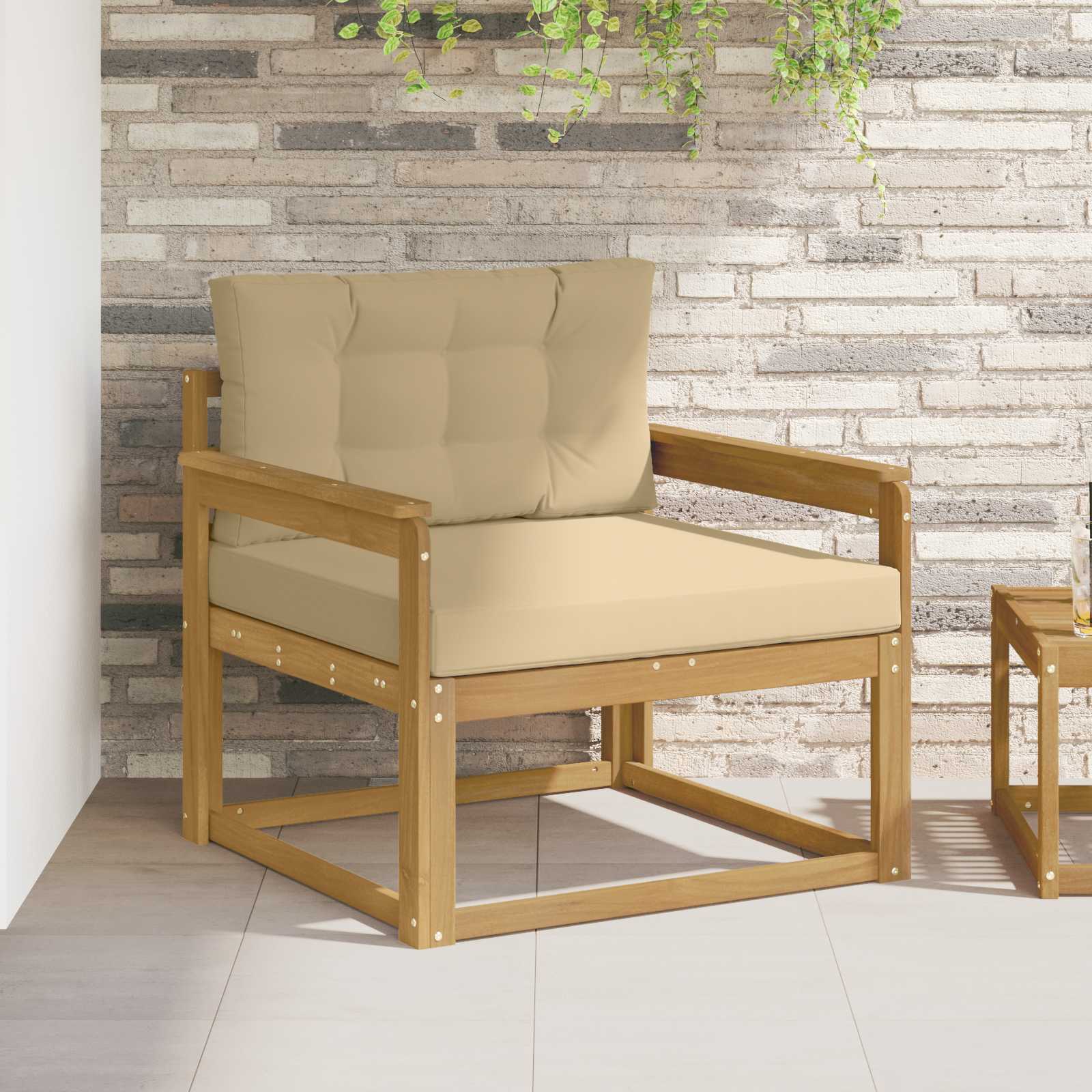 Sofa de milieu extérieur Polyester Blanc - XIOS