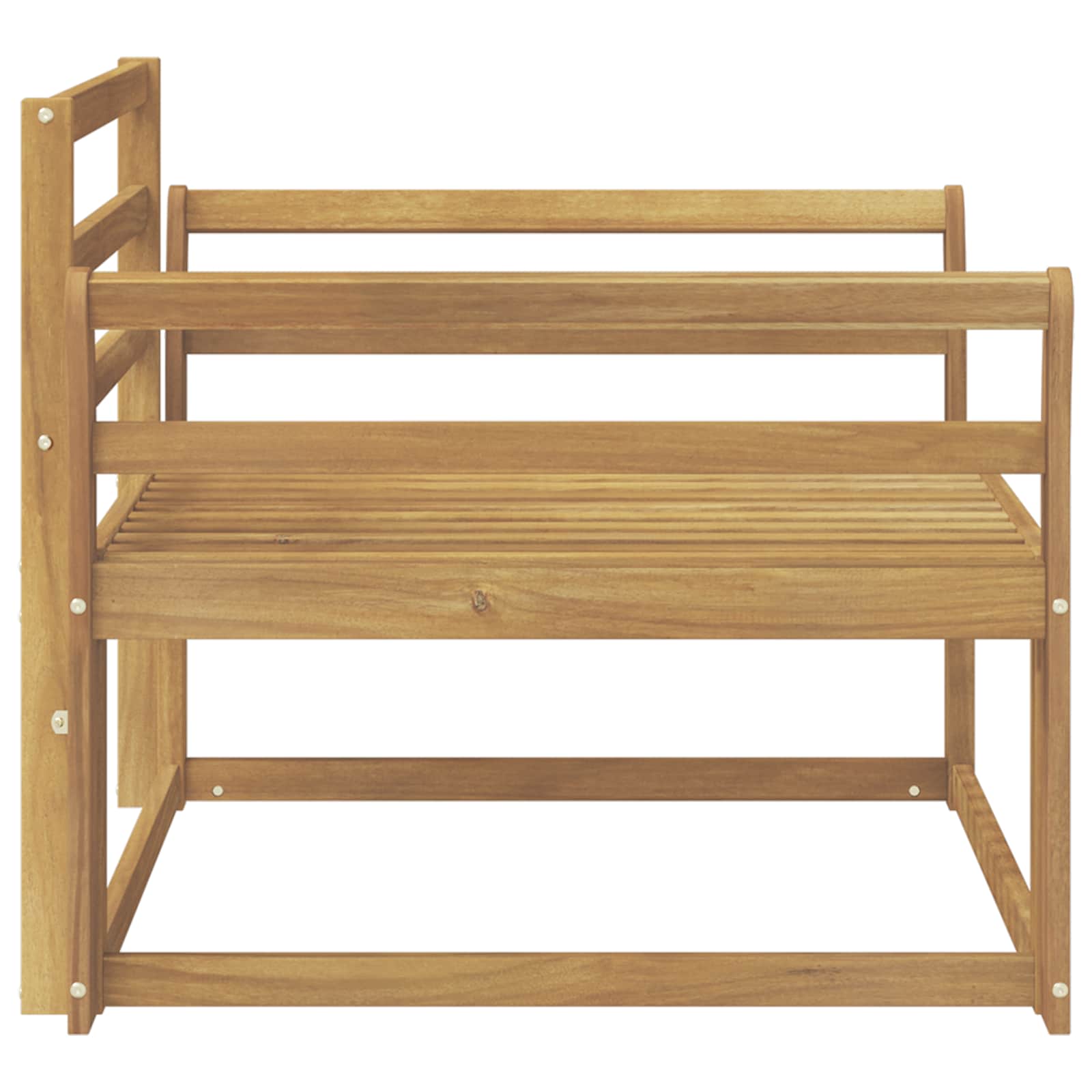 Sofa de milieu extérieur Bois d'Acacia Massif Blanc - XIOS