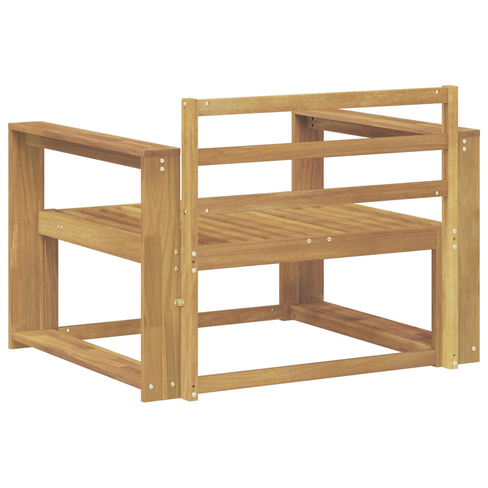 Sofa de milieu extérieur Bois d'Acacia Massif Blanc - XIOS