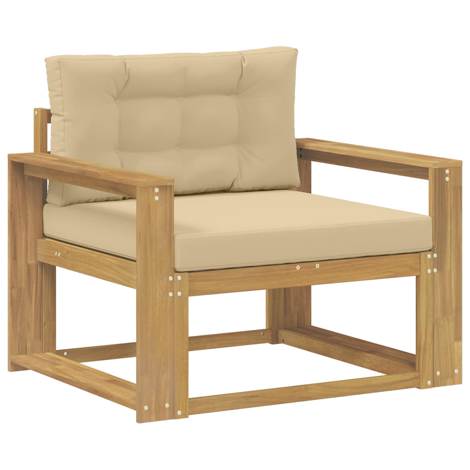 Sofa de milieu extérieur Polyester Blanc - XIOS