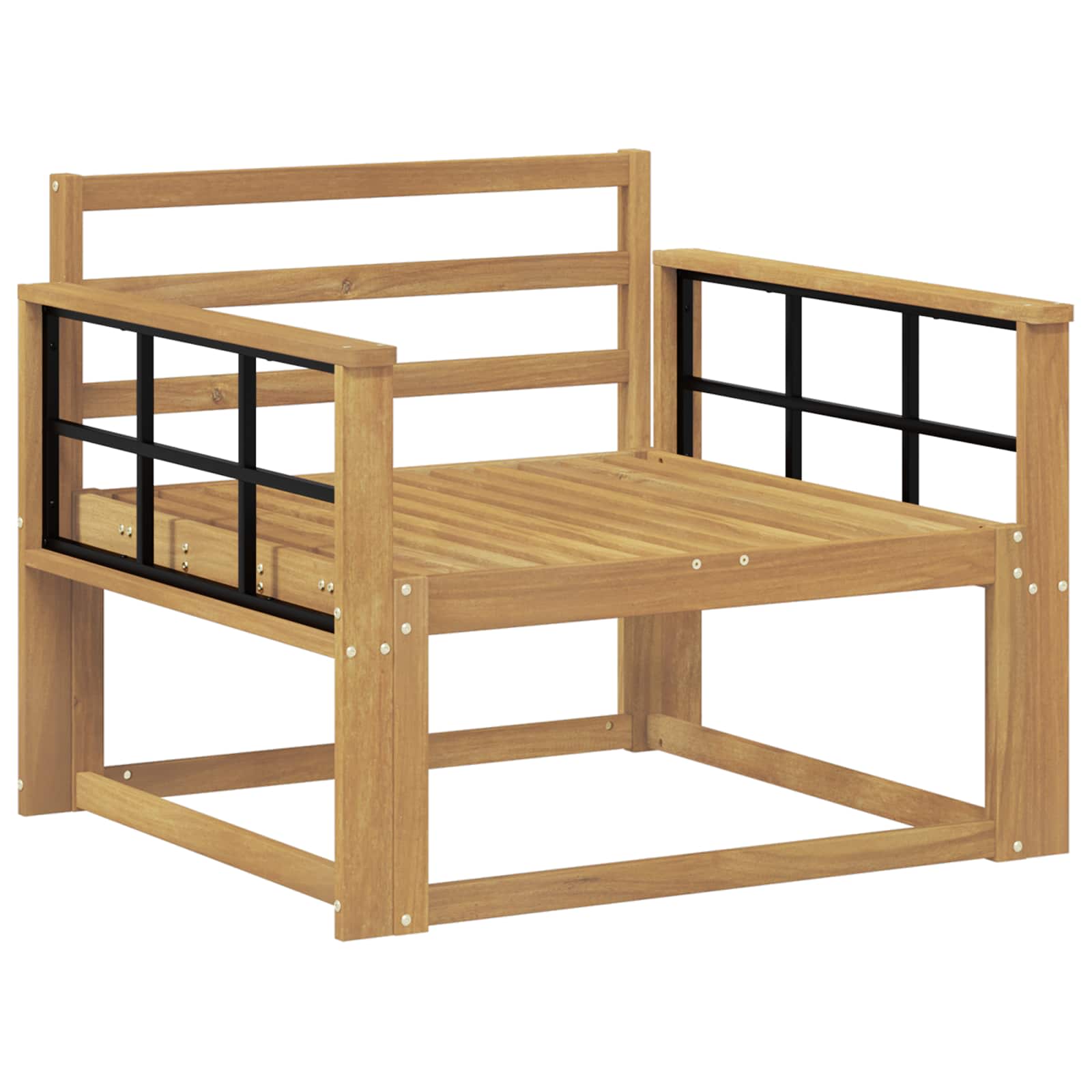 Sofa de milieu extérieur Bois d'Acacia Massif Blanc - XIOS
