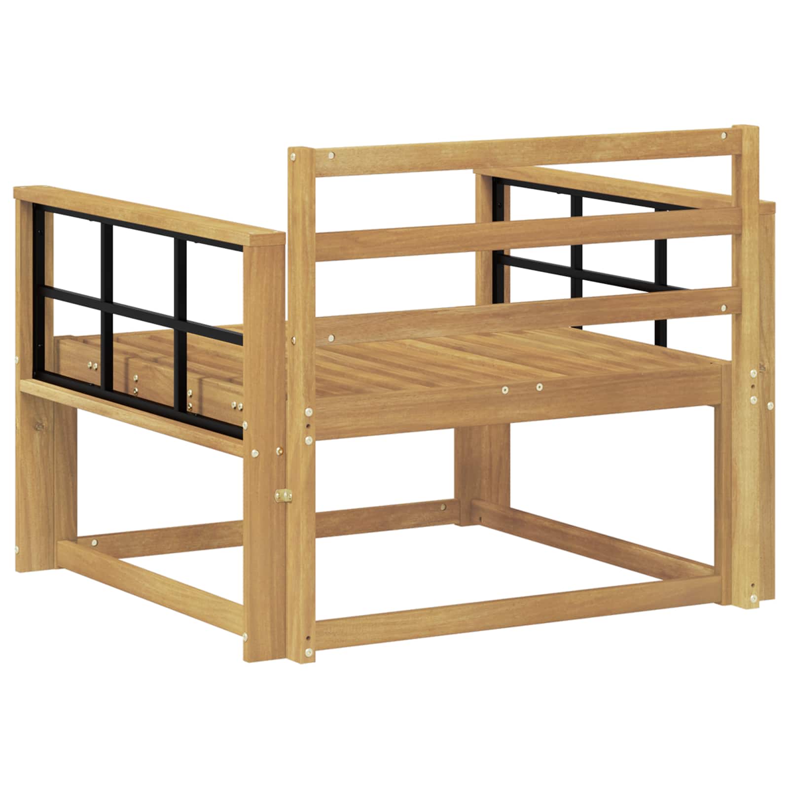 Sofa de milieu extérieur Bois d'Acacia Massif Blanc - XIOS