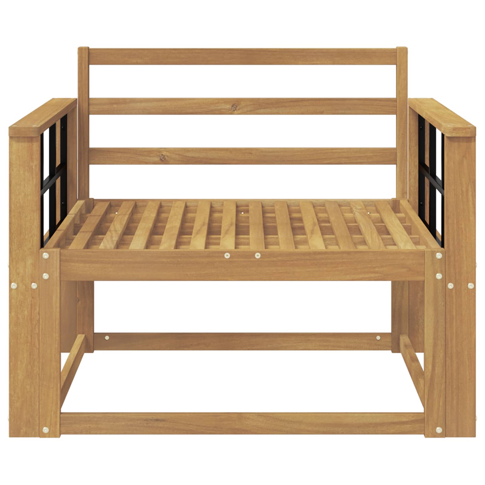 Sofa de milieu extérieur Bois d'Acacia Massif Blanc - XIOS