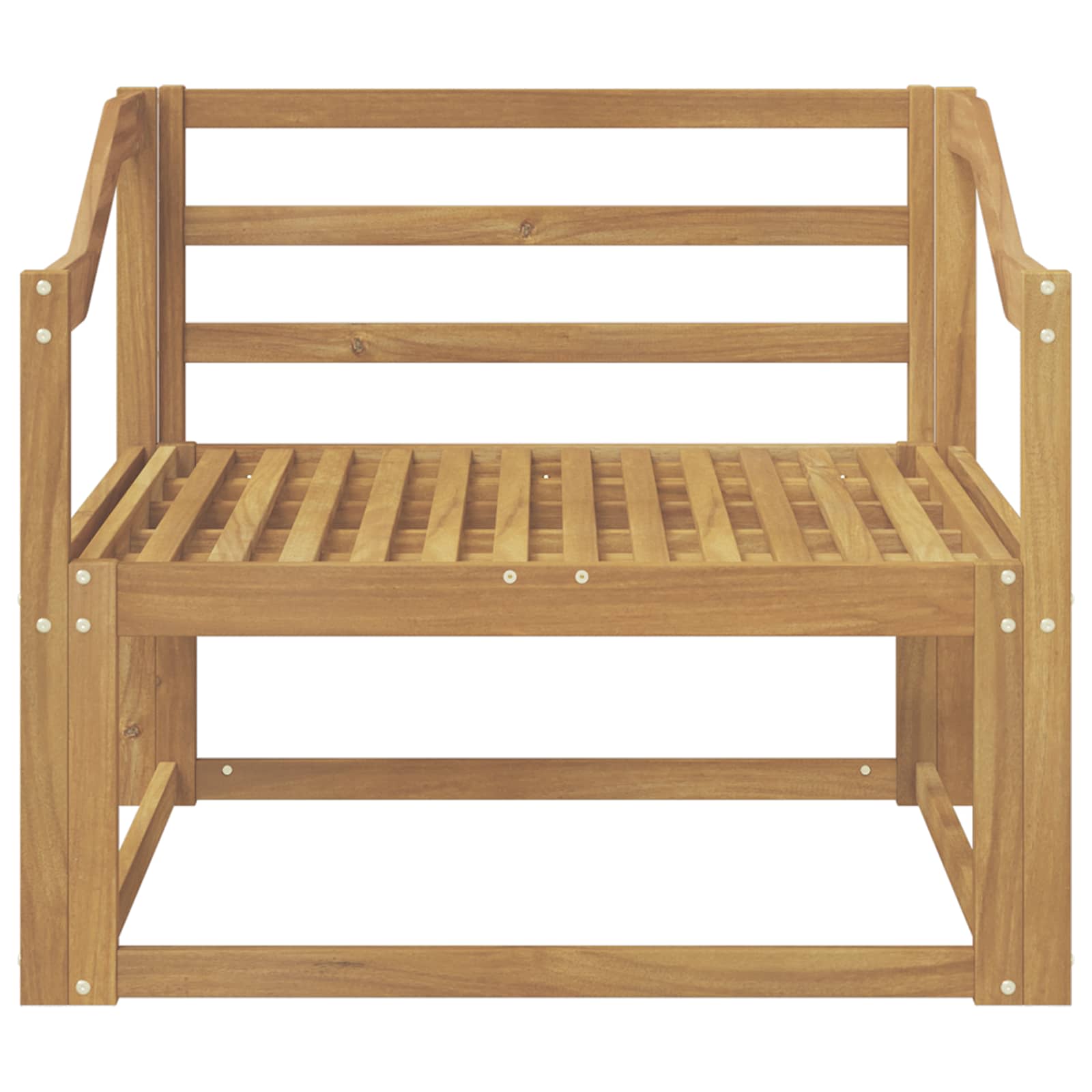 Sofa de milieu extérieur Bois d'Acacia Massif Blanc - XIOS