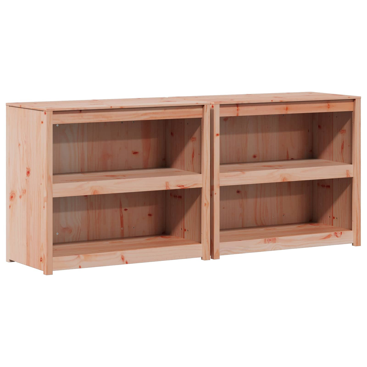 Meuble de cuisine d'extérieur MEPPEL 2 pc Douglas Naturel