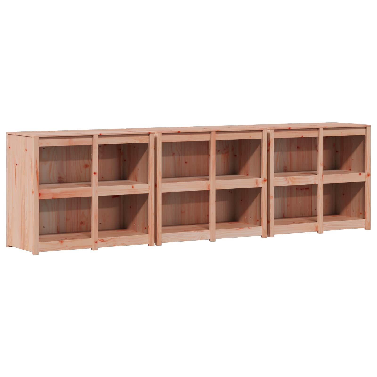 Meuble de cuisine d'extérieur MEPPEL 3 pc Douglas Naturel