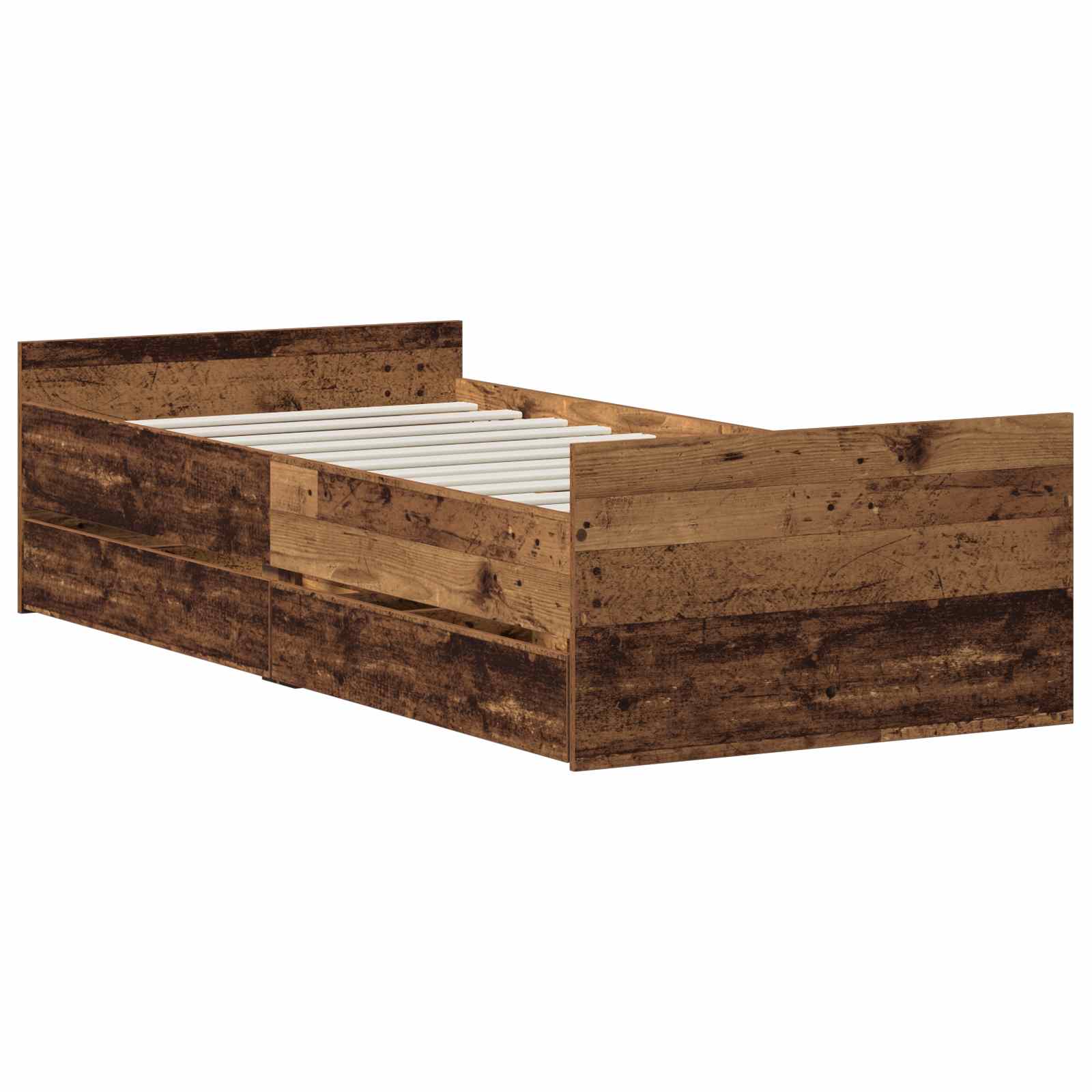 Cadre de lit Bois ancien 100 x 200 cm Bois d'ingénierie