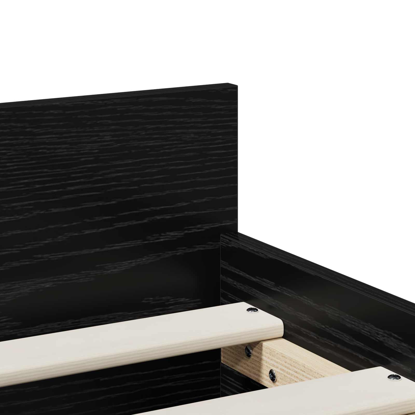 Cadre de lit Chêne noir 100 x 200 cm Bois d'ingénierie - XIOS