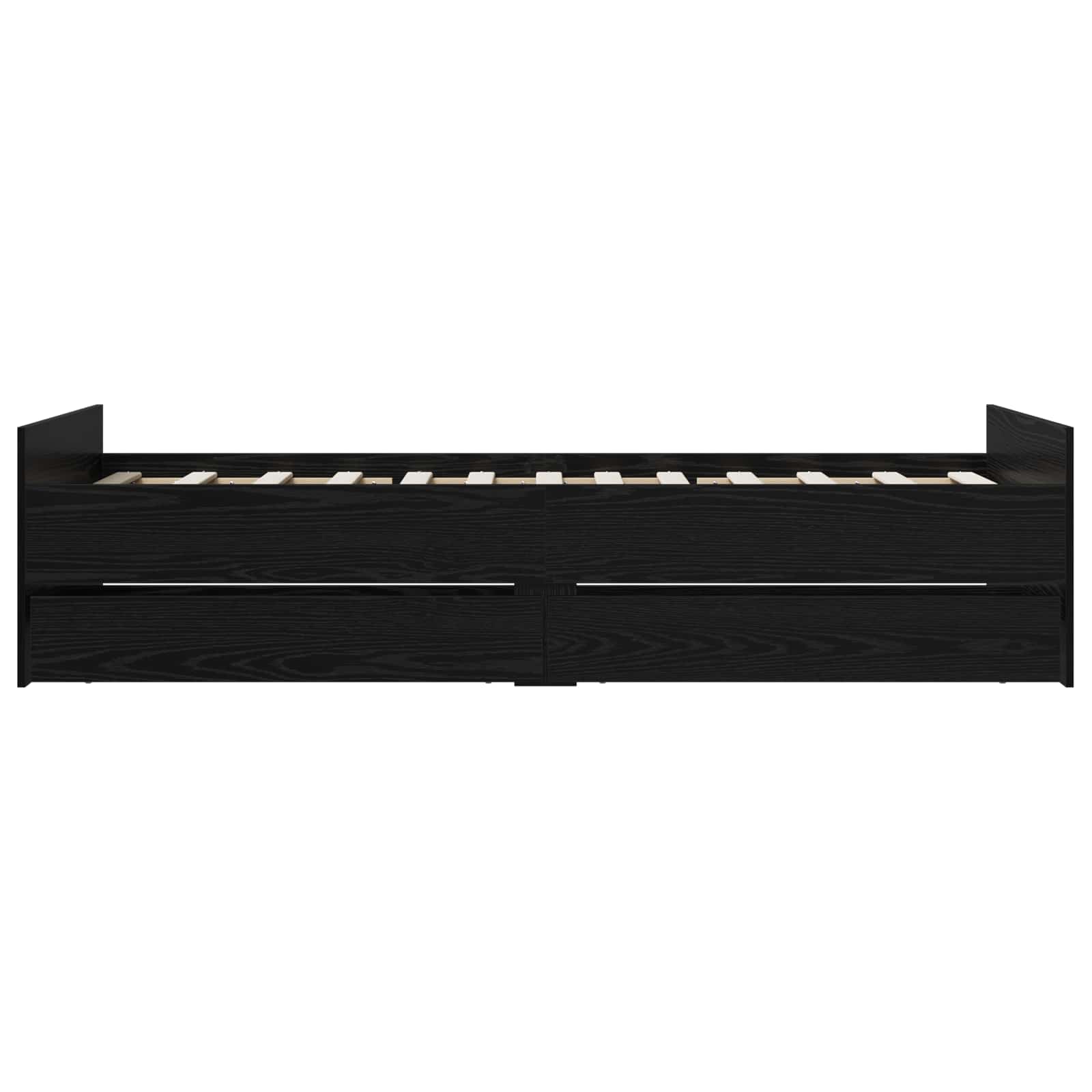Cadre de lit Chêne noir 100 x 200 cm Bois d'ingénierie - XIOS