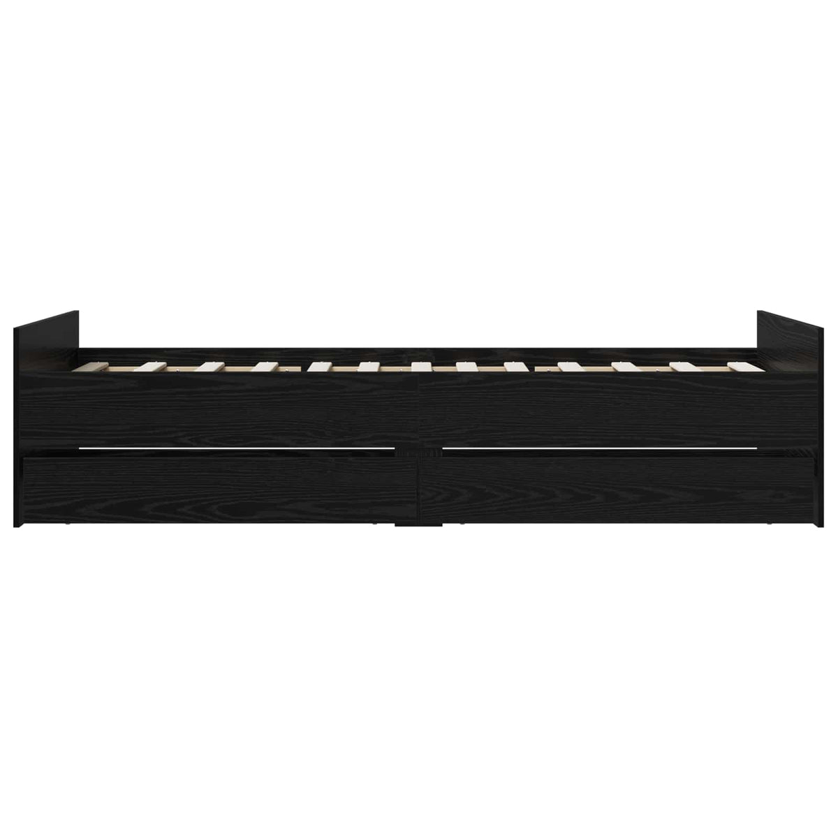 Cadre de lit Chêne noir 90 x 200 cm Bois d'ingénierie