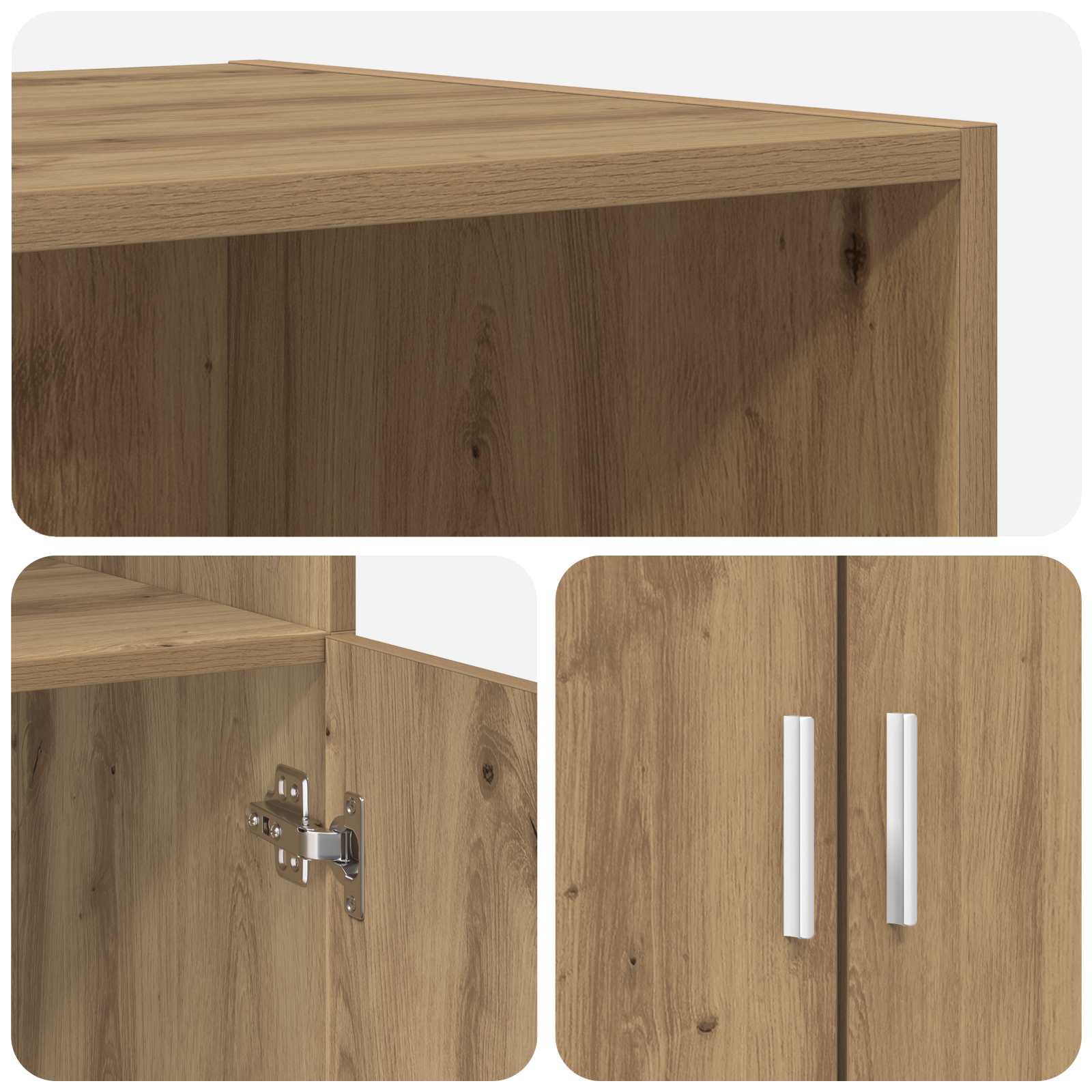 Haut Armoire Chêne artisanal 70 x 42,5 x 185 cm