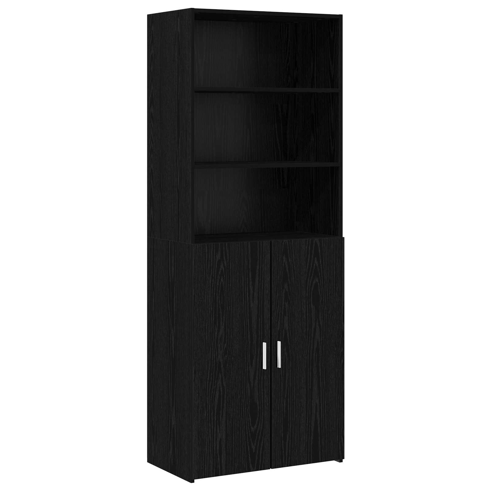 Haut Armoire Chêne noir 70 x 42,5 x 185 cm Bois d'ingénierie