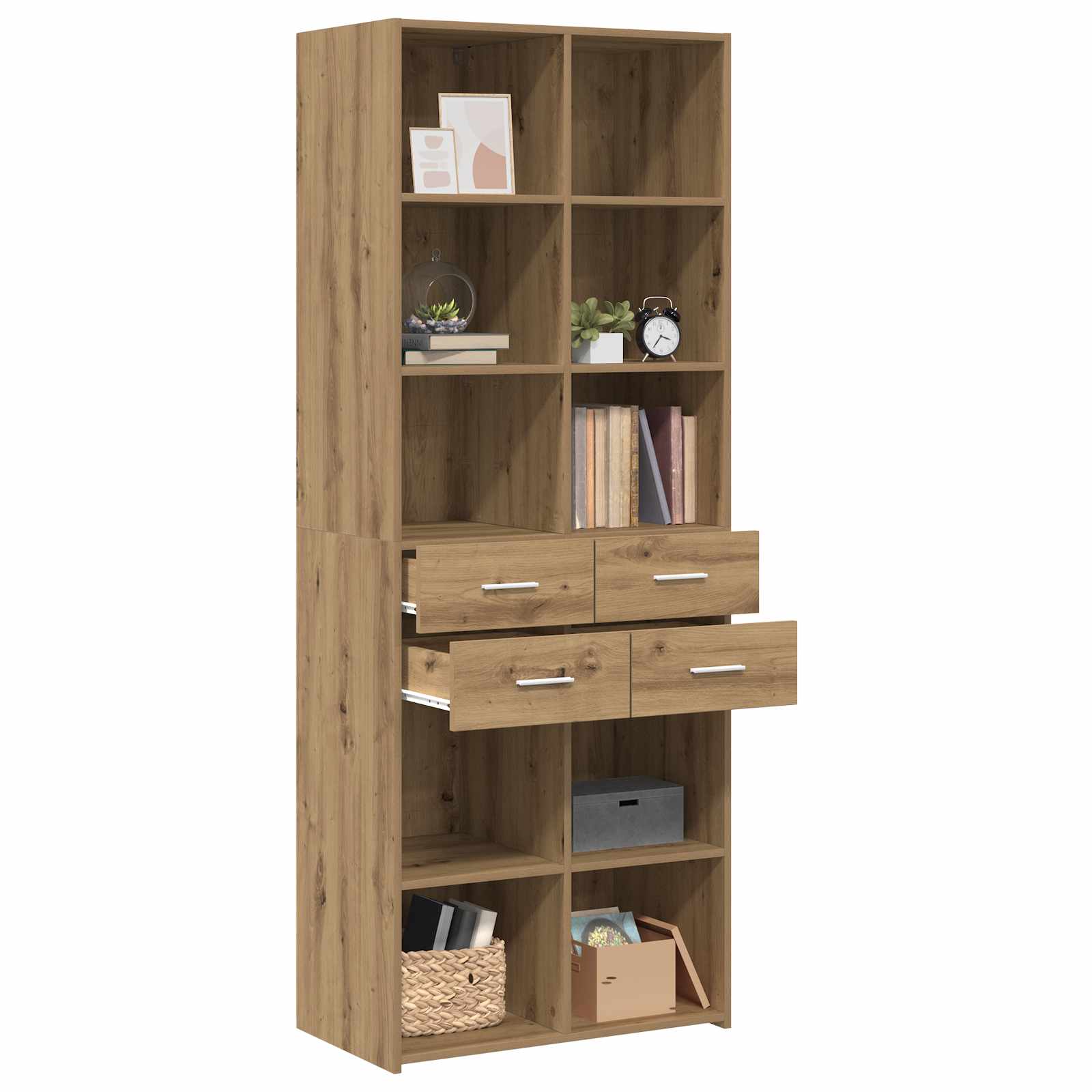 Bibliothèque Chêne artisanal 30 x 42.4 x 185.2 cm - XIOS