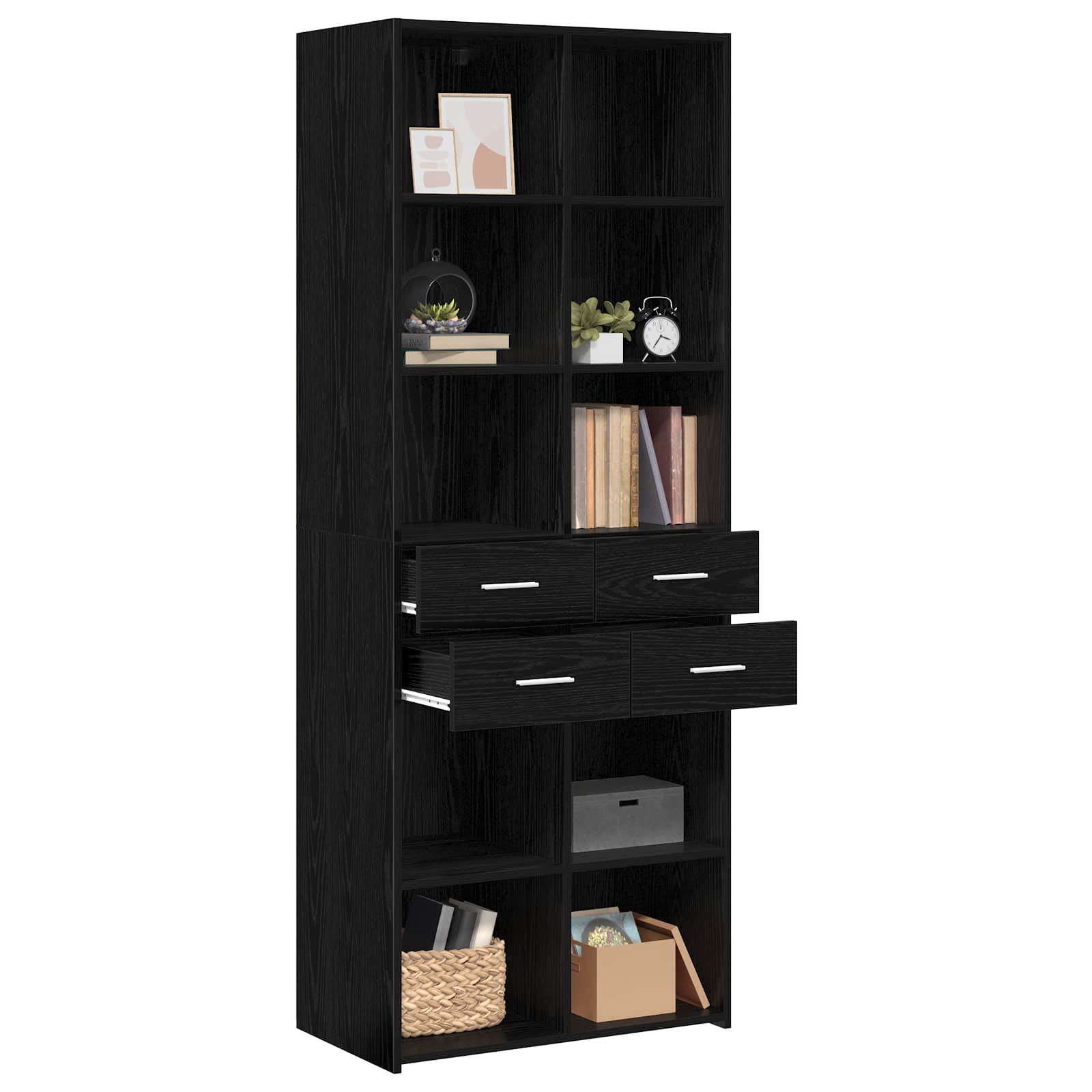 Bibliothèque Chêne noir 30 x 42.4 x 185.2 cm - XIOS