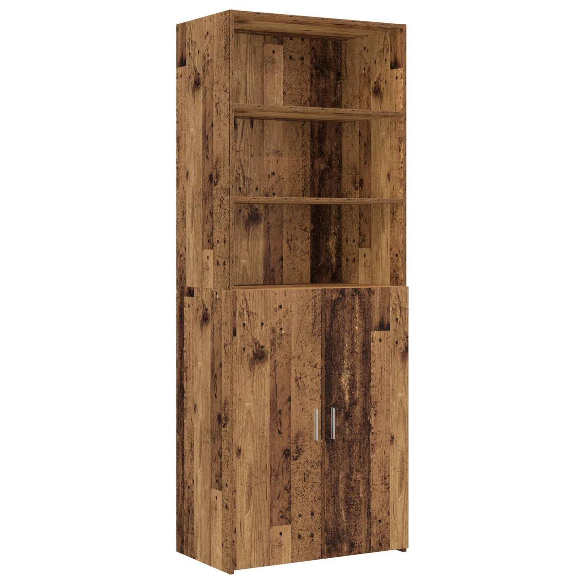 Cabinet de rangement avec étagères Bois ancien