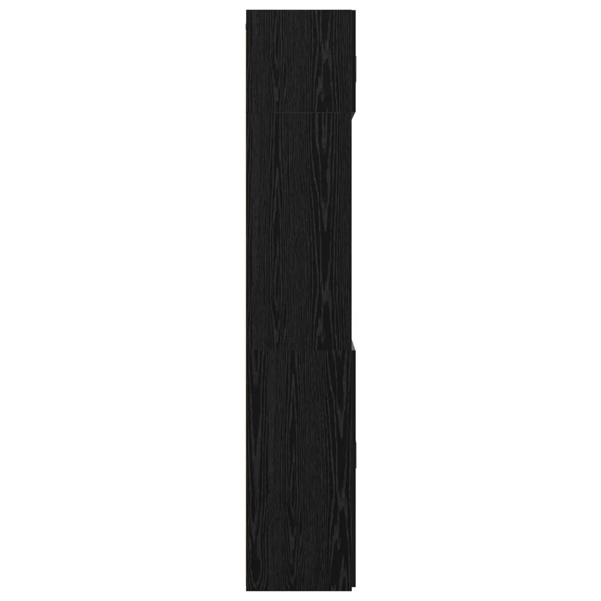 Cabinet de rangement avec étagères Chêne noir Bois d’ingénierie - XIOS