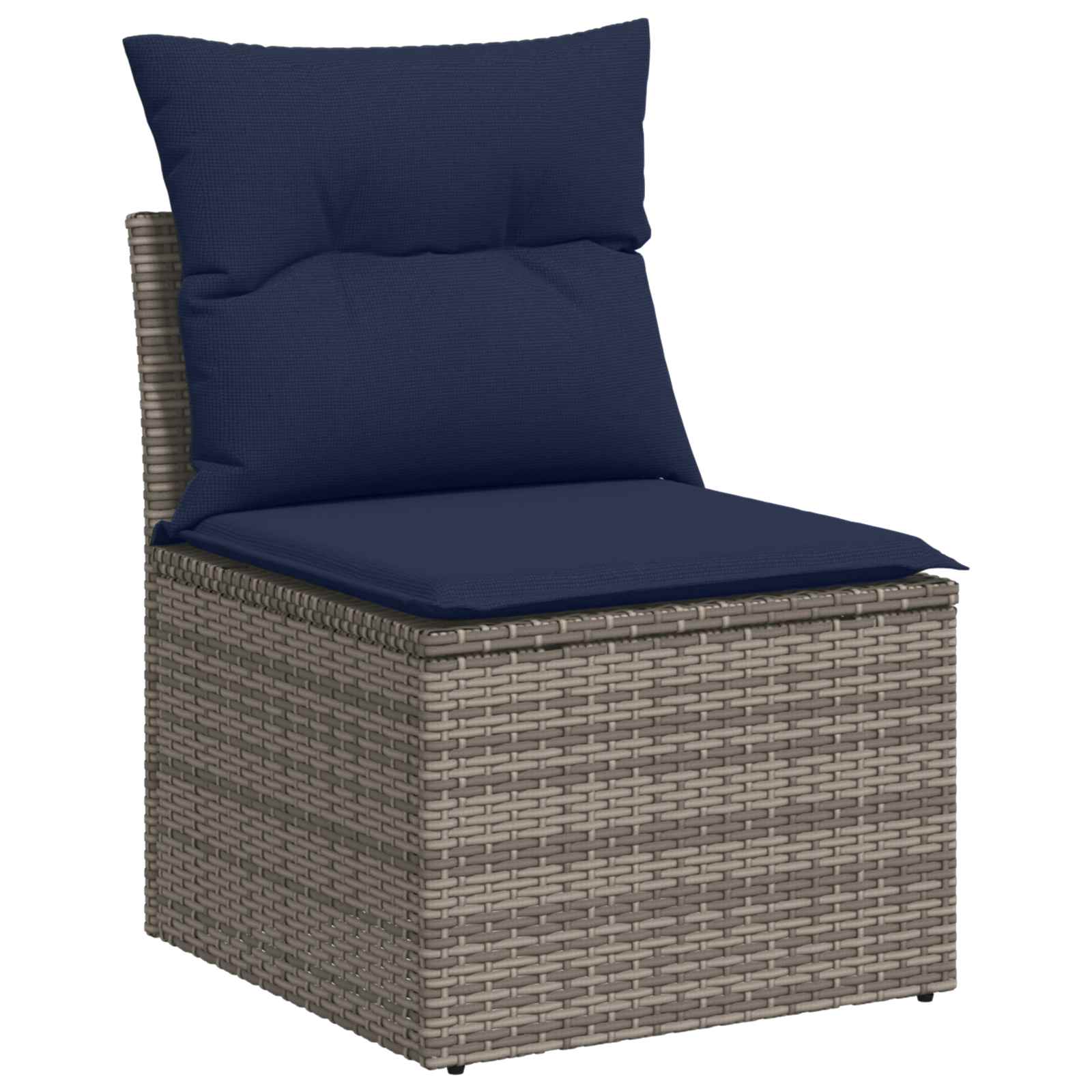 Ensemble de Canapés 7 pcs Gris et bleu marine