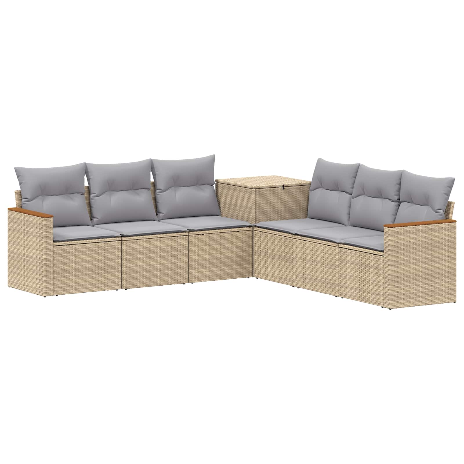 Ensemble de Canapés 7 pcs Beige et Gris clair