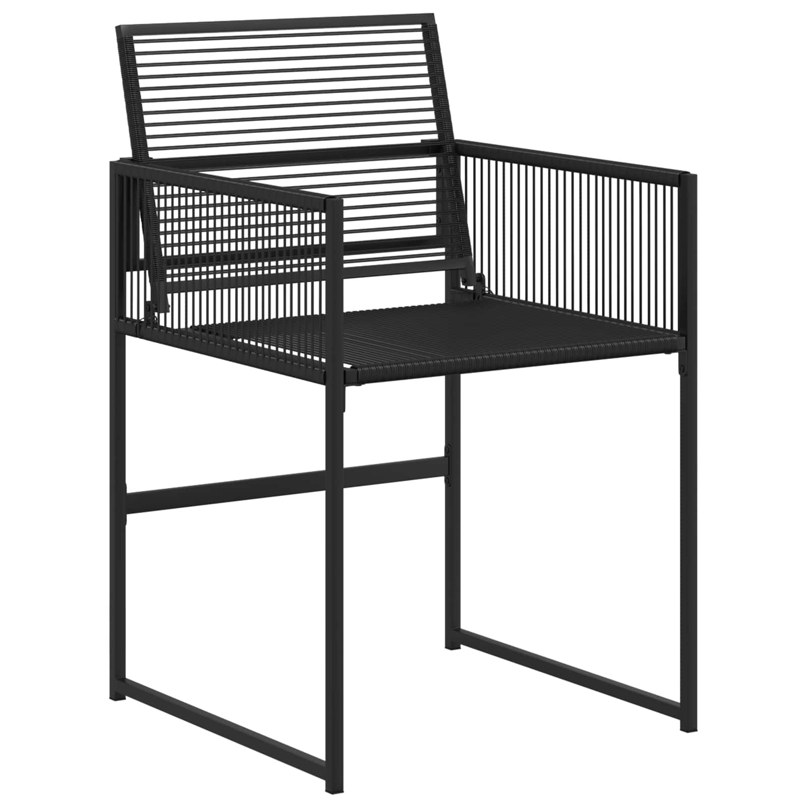 Ensemble de salle à manger pour jardin 5 pcs Noir polyrotin - XIOS
