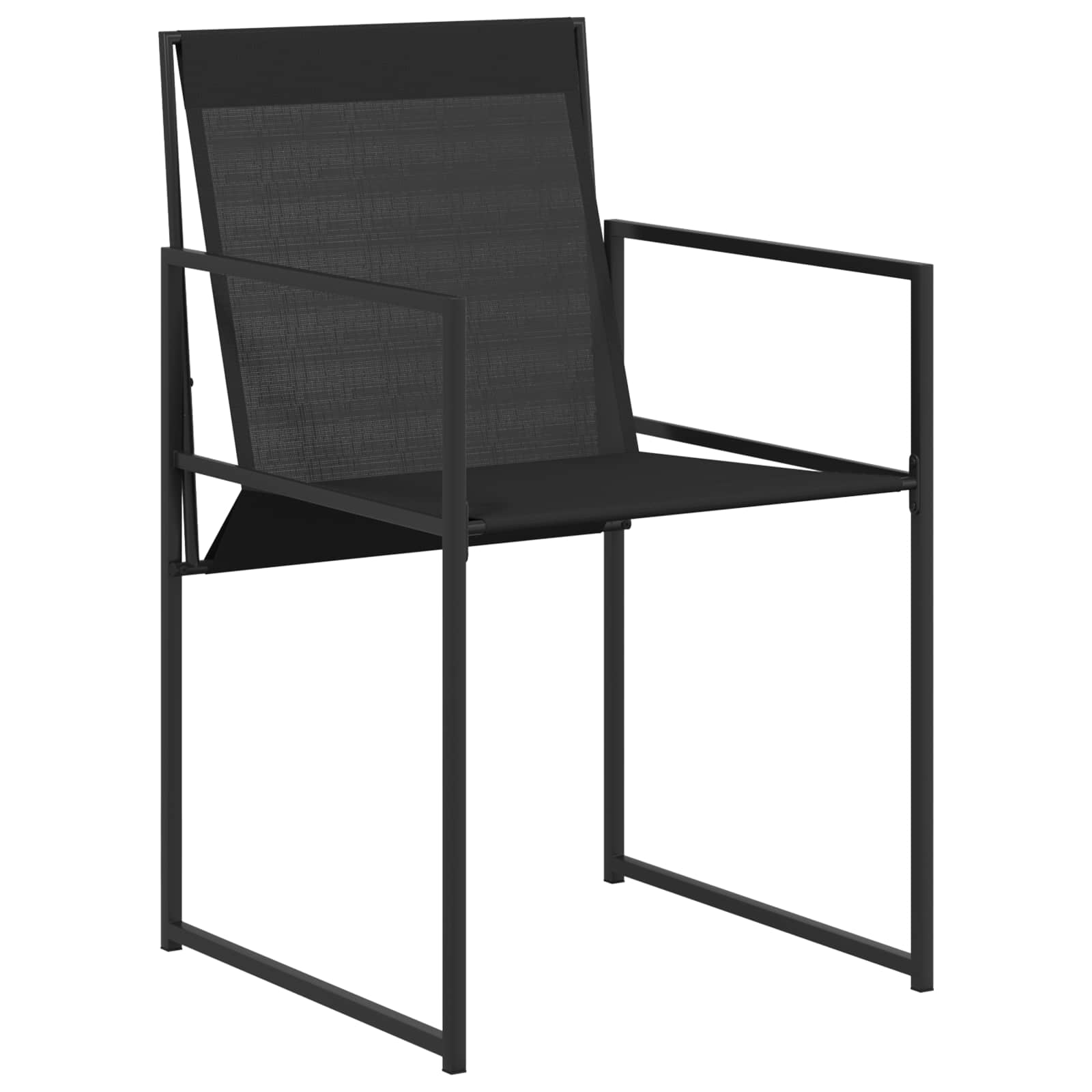 Ensemble de salle à manger pour jardin 5 pcs Noir - XIOS