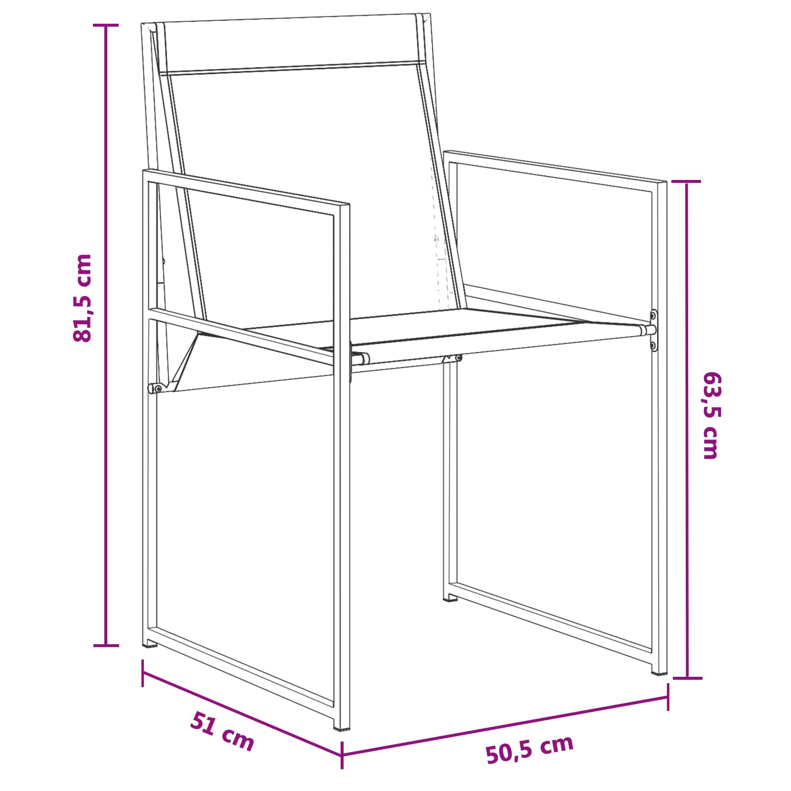 Ensemble de salle à manger pour jardin 5 pcs Noir - XIOS