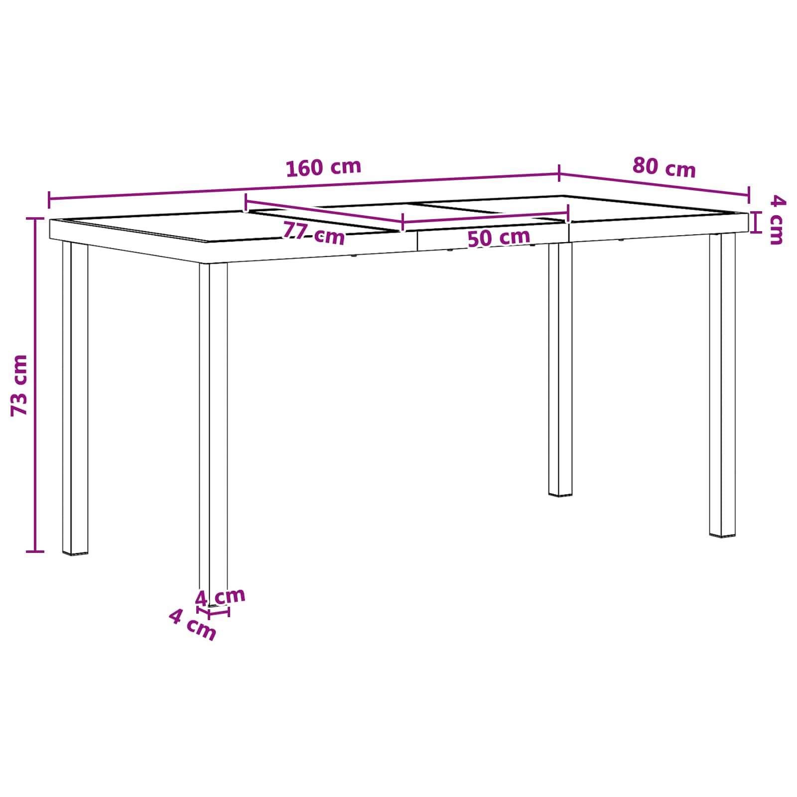 Ensemble de salle à manger pour jardin 9 pcs Noir et anthracite - XIOS