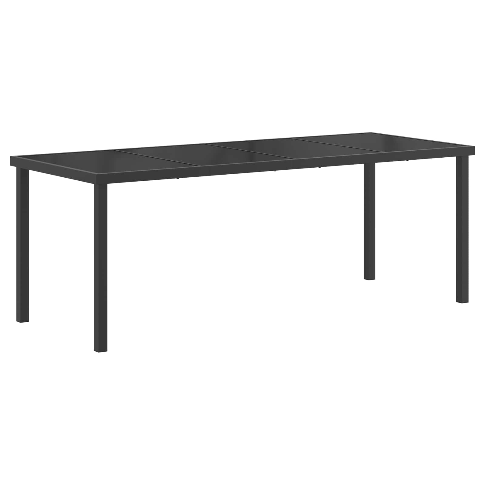 Ensemble de salle à manger pour jardin 9 pcs Noir et anthracite - XIOS