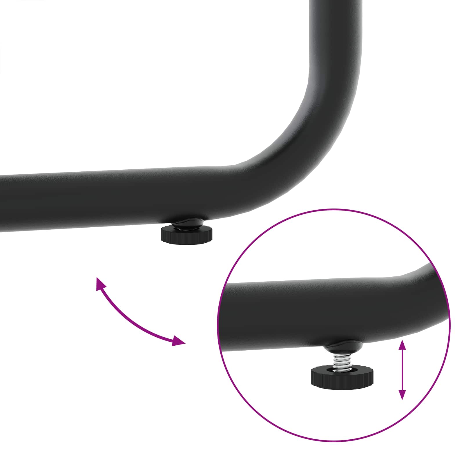 Ensemble de salle à manger pour jardin 9 pcs Noir et anthracite - XIOS
