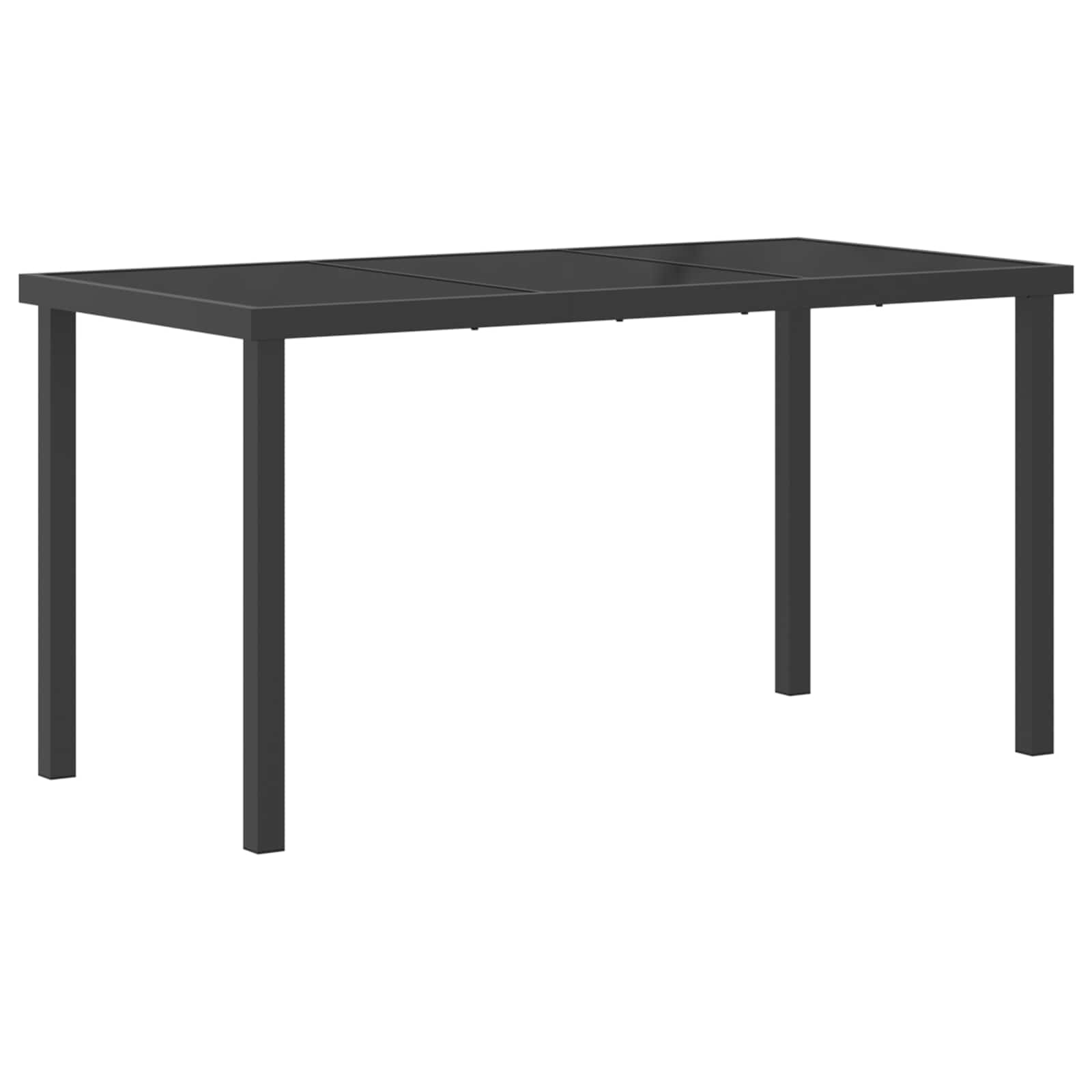 Ensemble de repas extérieur 5 pc Noir polyrotin